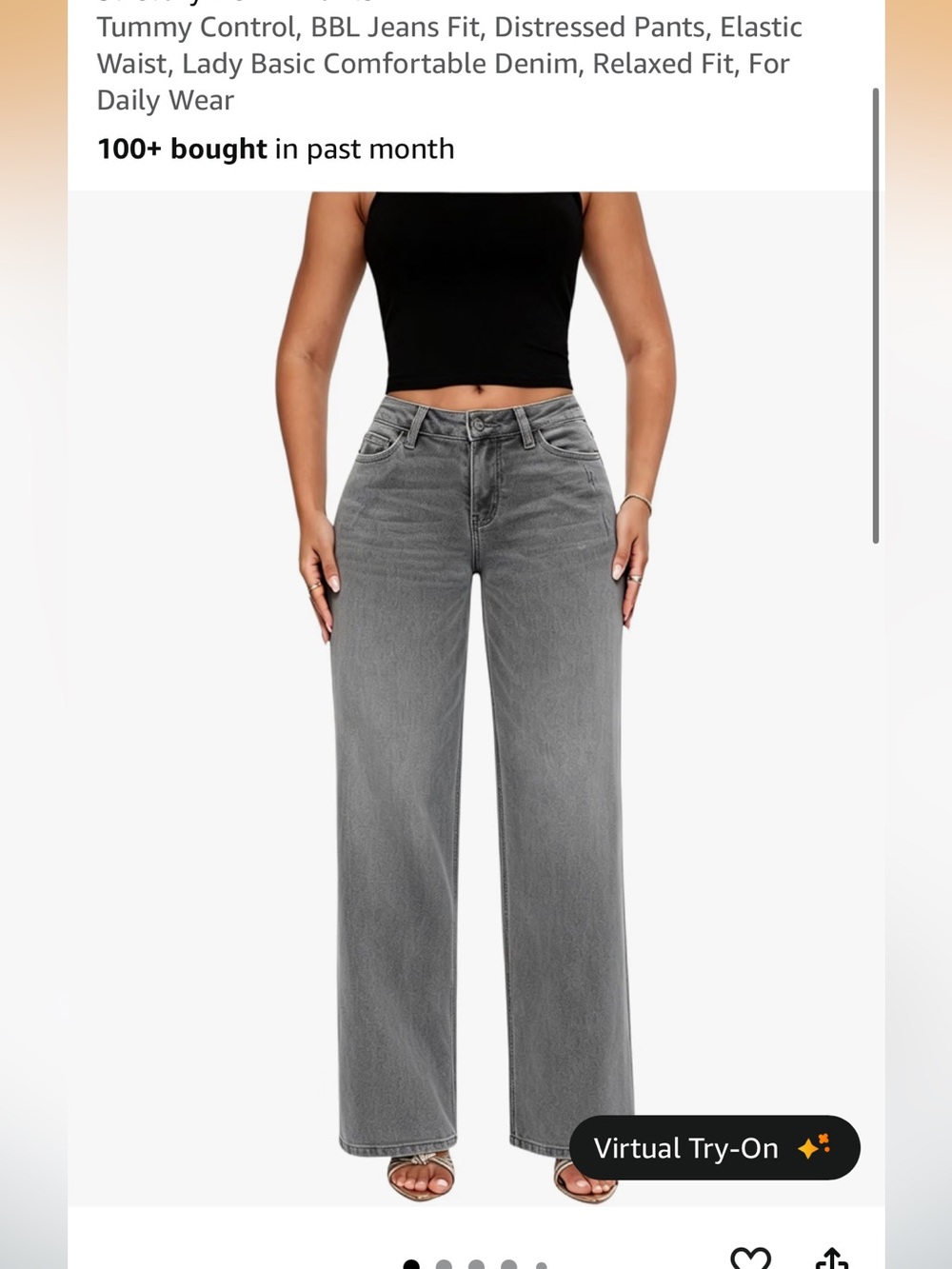 ONESO mid rise wideleg womens jeans sz 29 nwt gray faded